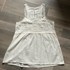 Hollister lace detail tank